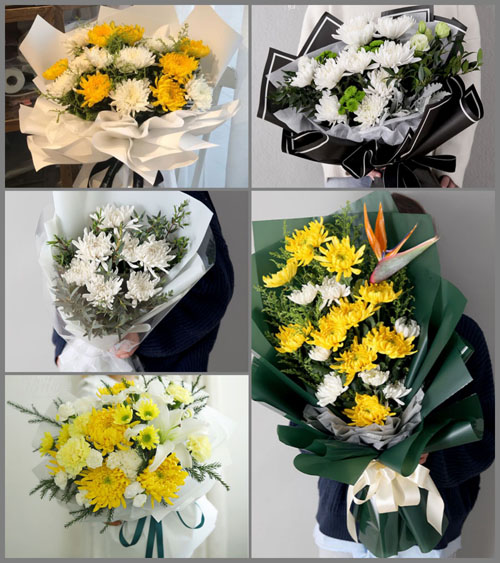 贵州毕节市黔西县水西街道白事花束代送